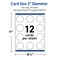Avery Printable Business Cards with Sure Feed Technology, Round, 2" Diameter, Pre-Printed Metallic Gold Hanging Ornaments Design, Matte White, Laser & Inkjet Compatible, 120 Total